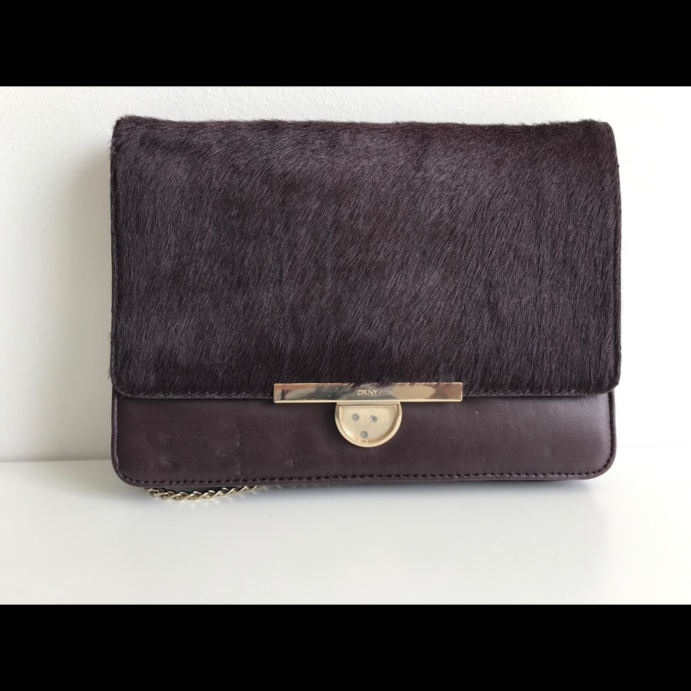 DKNY Burgundy Leather Purse